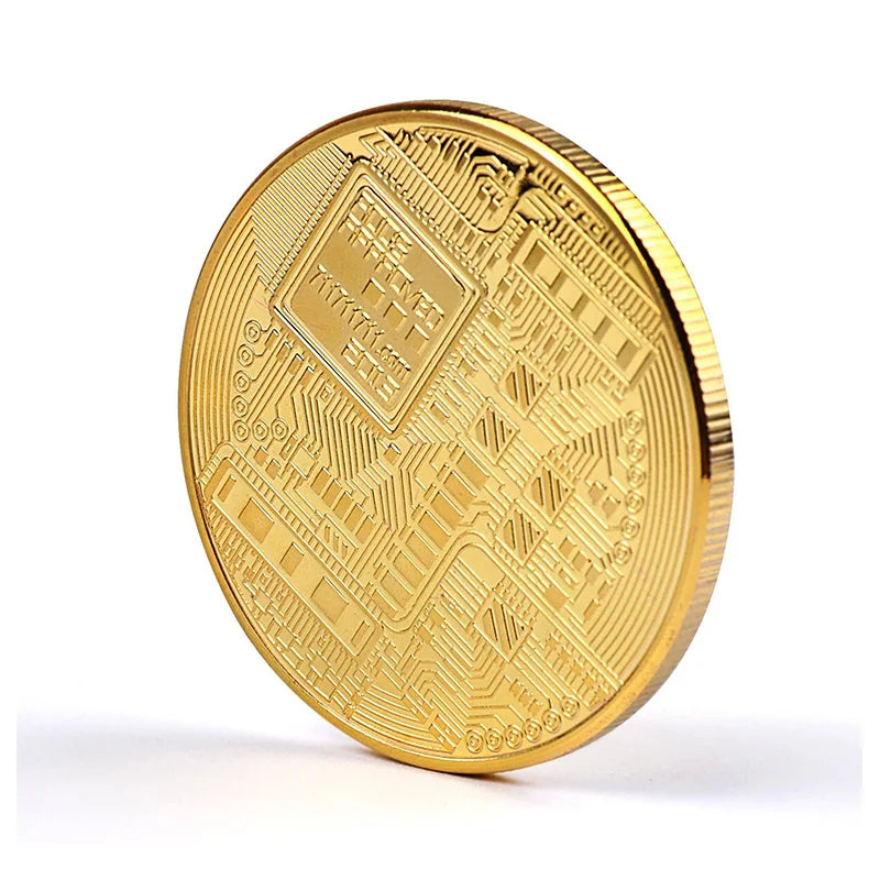 Real Life Golden Bitcoin