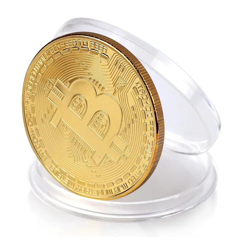 Real Life Golden Bitcoin