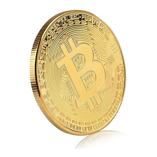 Real Life Golden Bitcoin